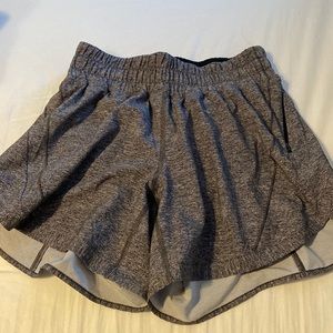Grey Lululemon track that short 5’